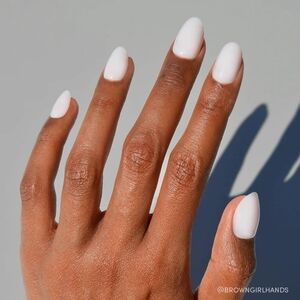 Glamnetic Icons Clean Girl Short Oval Press On Nails Milky White New